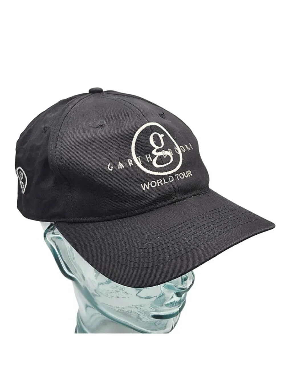 Garth Brooks World Tour Embroidered Black Strapback Cap Hat Country Music